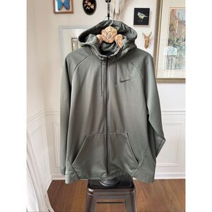 Nike Dri Fit Full Zip Hoodie Dark Green XXL